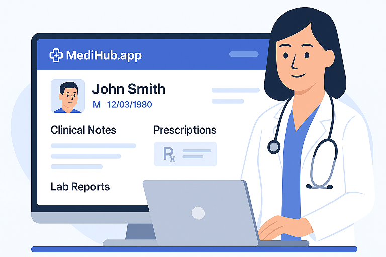 MediHub Screenshot